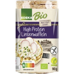 Bio High Protein Linsenwaffeln 90G