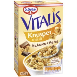 Dr. Oetker Vitalis Knusper Schoko + Keks Müsli 450G