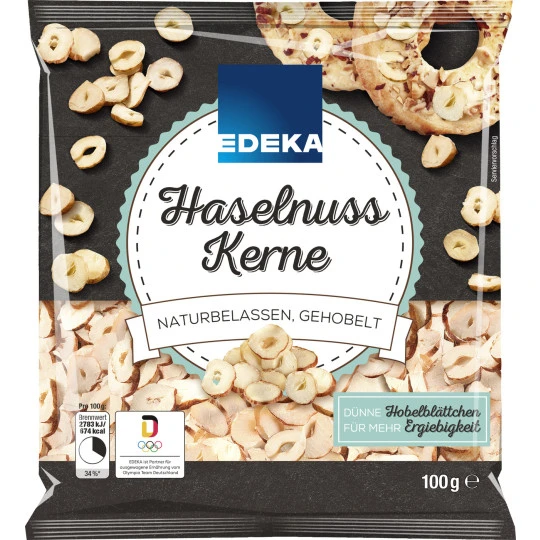 Haselnusskerne Naturbelassen, Gehobelt 100G 1 Haselnusskerne Naturbelassen, Gehobelt 100G