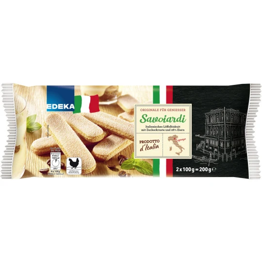 Savoiardi Italienisches Löffelbiskuit 2x 100G 1 Savoiardi Italienisches Löffelbiskuit 2x 100G